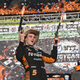 O’Ward after his first IndyCar victory at Texas Motor Speedway.